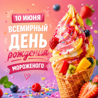 Всемирный День рождения Мороженого!